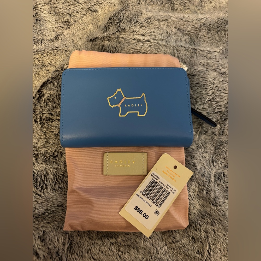 Radley Blue Wallet with Dog Logo